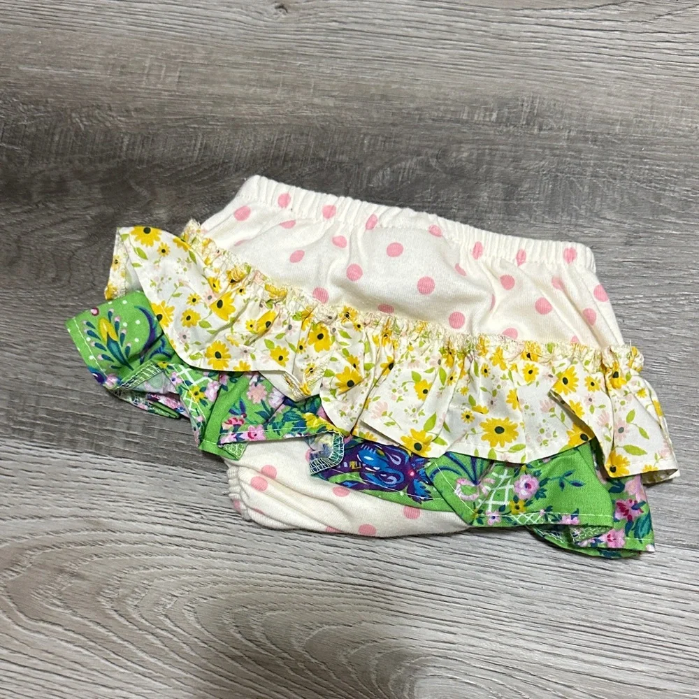 Haute baby Floral‎ Ruffle Kids Bloomers - Pink, Green, Yellow
